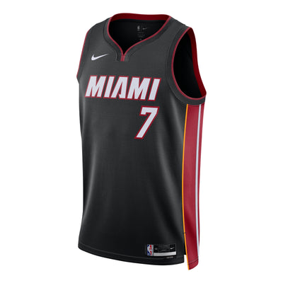 Nike NBA Giannis Antetokounmpo Miami Heat Icon Edition Dri-FIT Swingman Jersey 'Black'