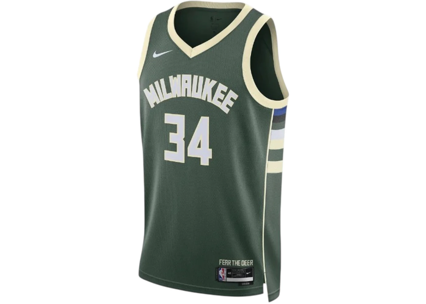 Nike NBA Antetokounmpo Milwaukee Bucks Dri-FIT Icon Edition 22/23 Jersey Fir