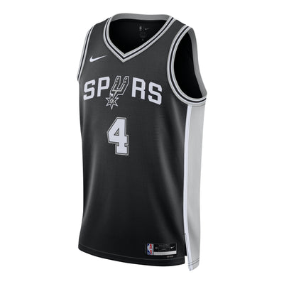 Nike Dri-FIT NBA De'Aaron Fox San Antonio Spurs Icon Edition Swingman Jersey 'Black'