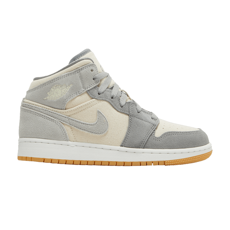Air Jordan 1 Mid SE GS 'Coconut Milk Particle Grey'
