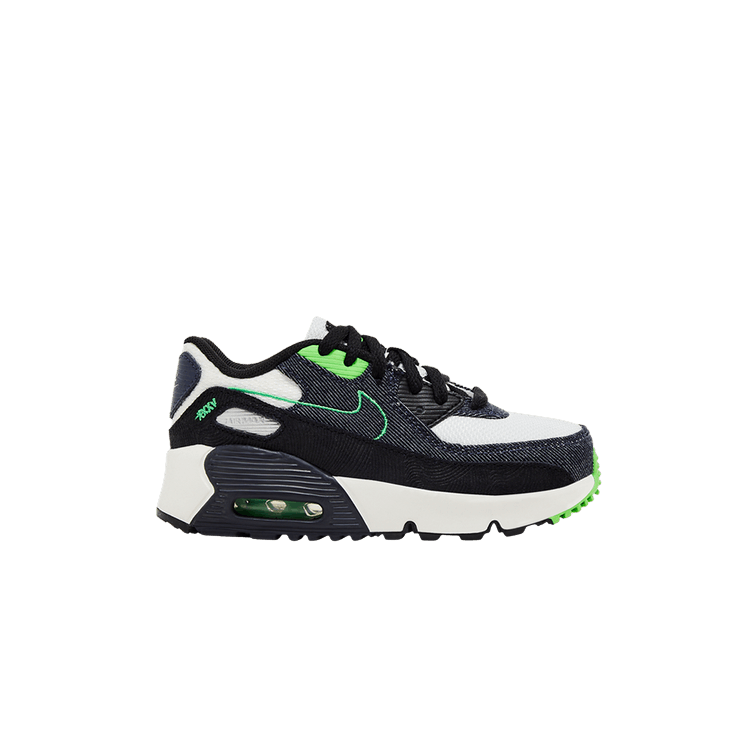 Nike Air Max 90 Leather SE TD 'Black Scream Green'