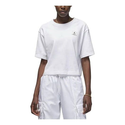 (WMNS) Air Jordan Essentials Boxy T-Shirt 'White'