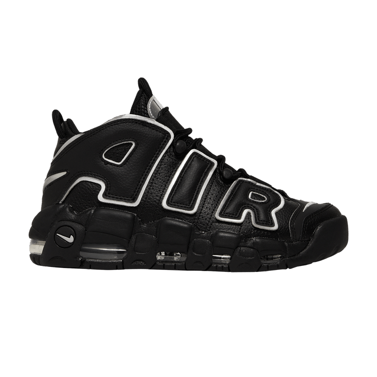 Nike Wmns Air More Uptempo 'Black Metallic Silver'