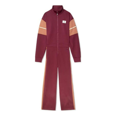 (WMNS) Air Jordan Flight Heritage Flight Suit 'Cherrywood Red Mineral Clay'