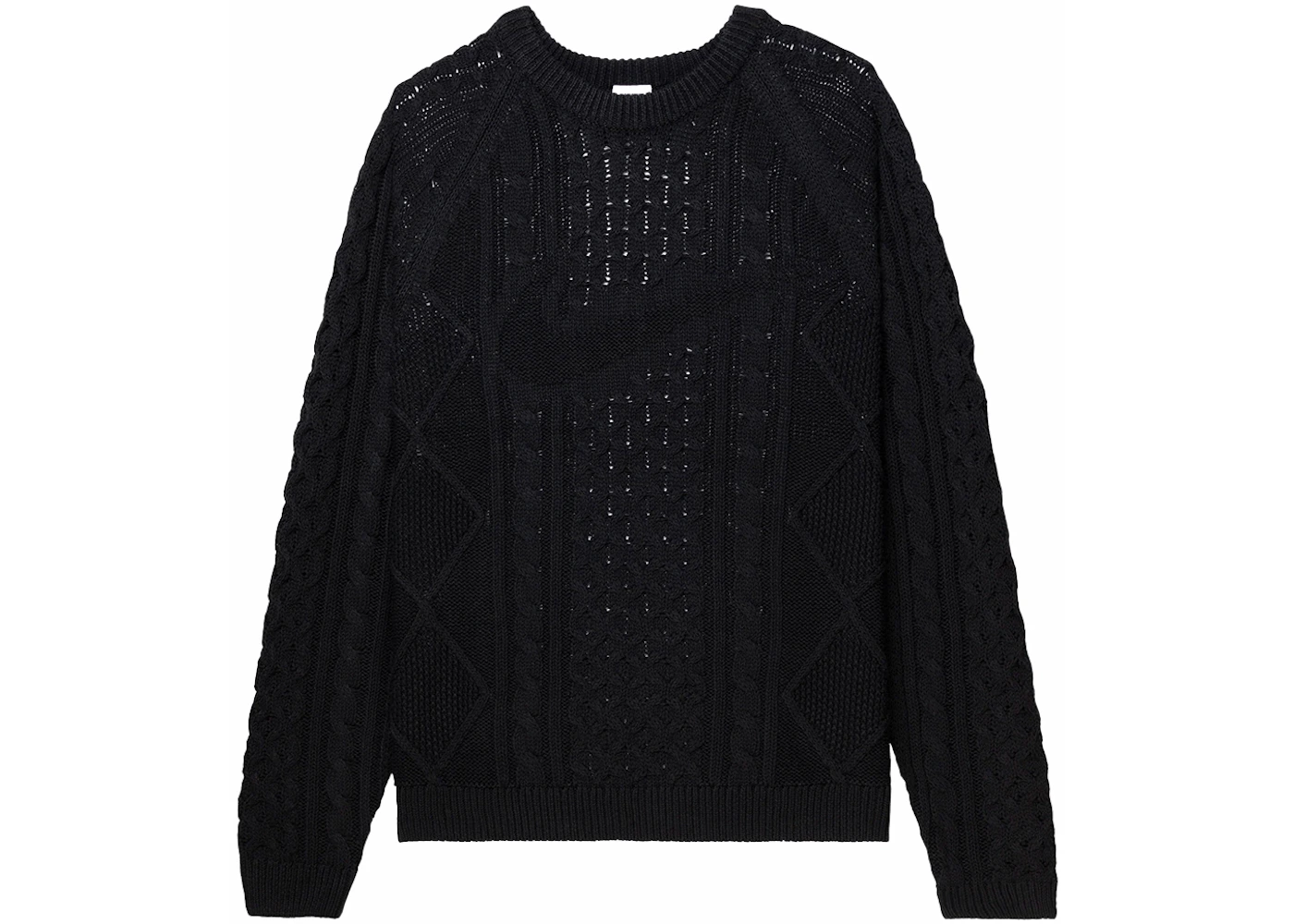 Nike Cable Knit L/S Sweater (US Sizing) Black