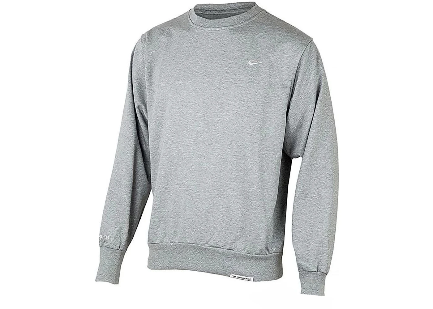 Nike Standard Issue Basketball Crew Dri-Fit Loose Fit Sweatshirt Grey