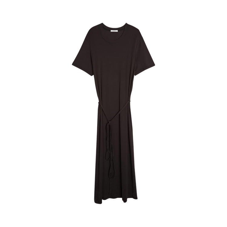 Lemaire Belted Rib T-Shirt Dress 'Squid Ink'