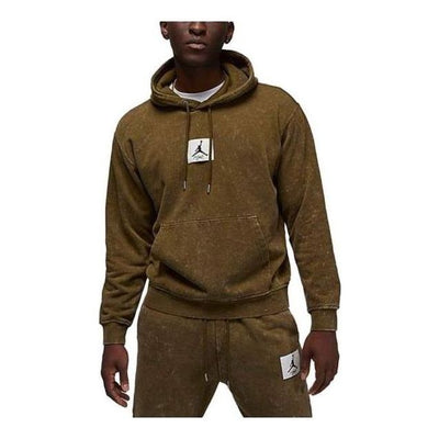 Air Jordan Flight Fleece Washed Pullover Hoodie 'Light Olive'