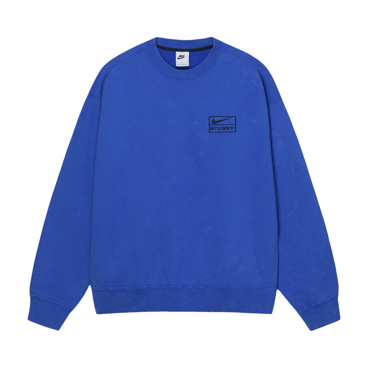 Stussy x Nike Fleece Crew 'Blue'
