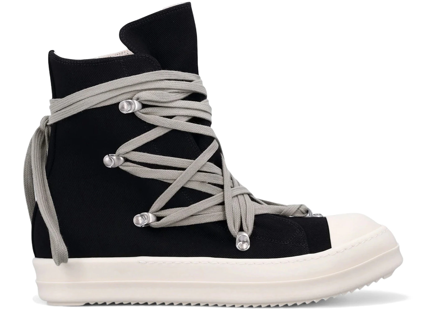 Rick Owens DRKSHDW Temple Megalace Sneaks Black Milk (Women's)