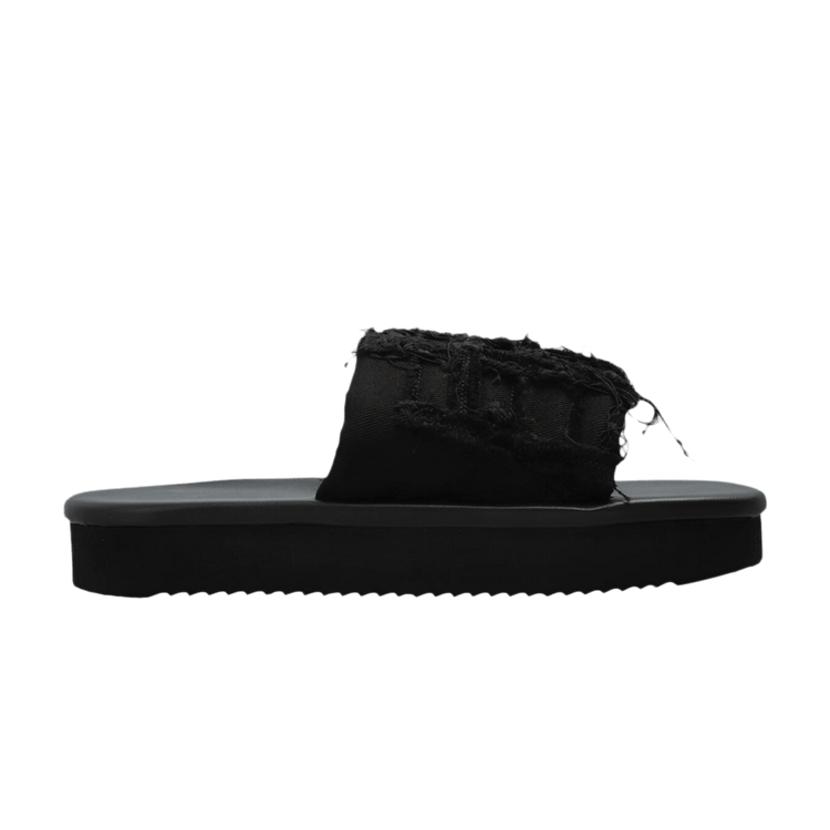 Rick Owens DRKSHDW Wmns Denim Imbottiti Slide Sandal 'Black'