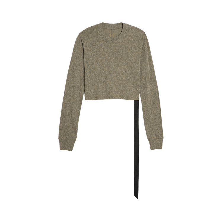 Rick Owens DRKSHDW Long-Sleeve Cropped Small Level T-Shirt 'Melange Grey'