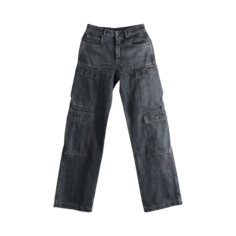 Rick Owens DRKSHDW Double Cargo Jeans 'Washed Grey'