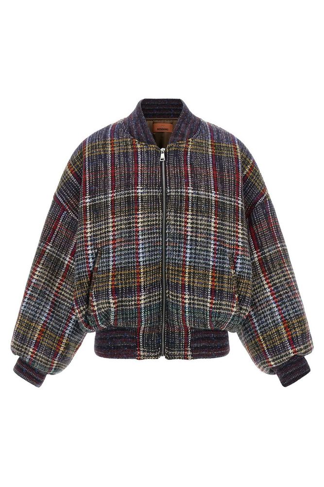 Missoni Oversized Check Bomber Jacket