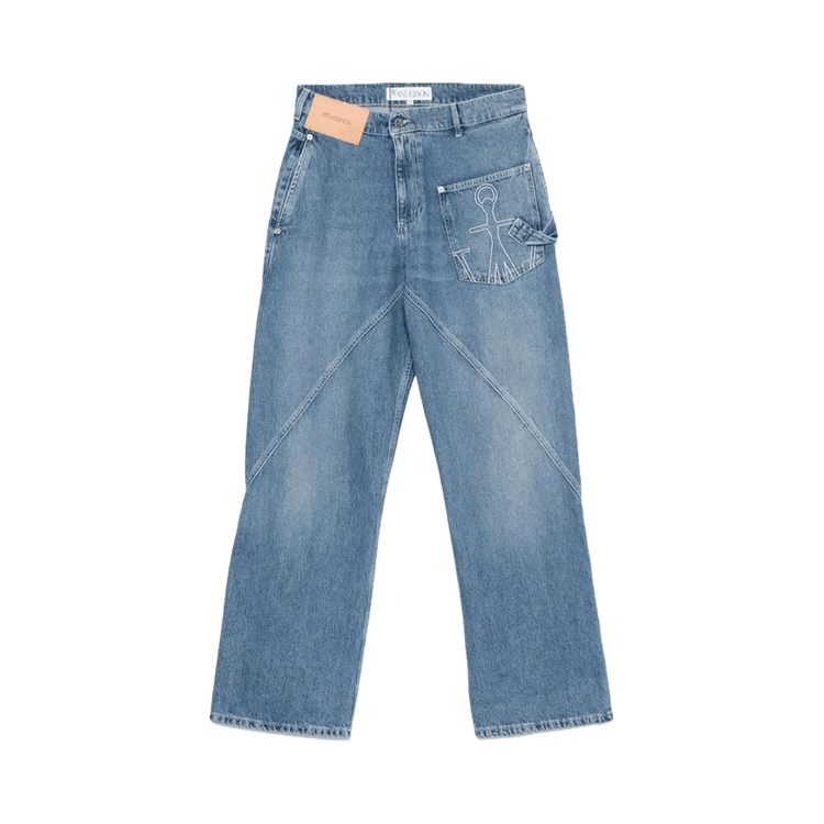JW Anderson Twisted Workwear Jeans 'Mid Blue'