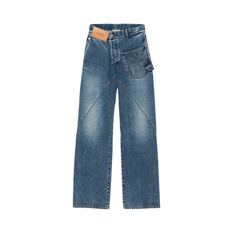 JW Anderson Twisted Workwear Jeans 'Mid Blue'