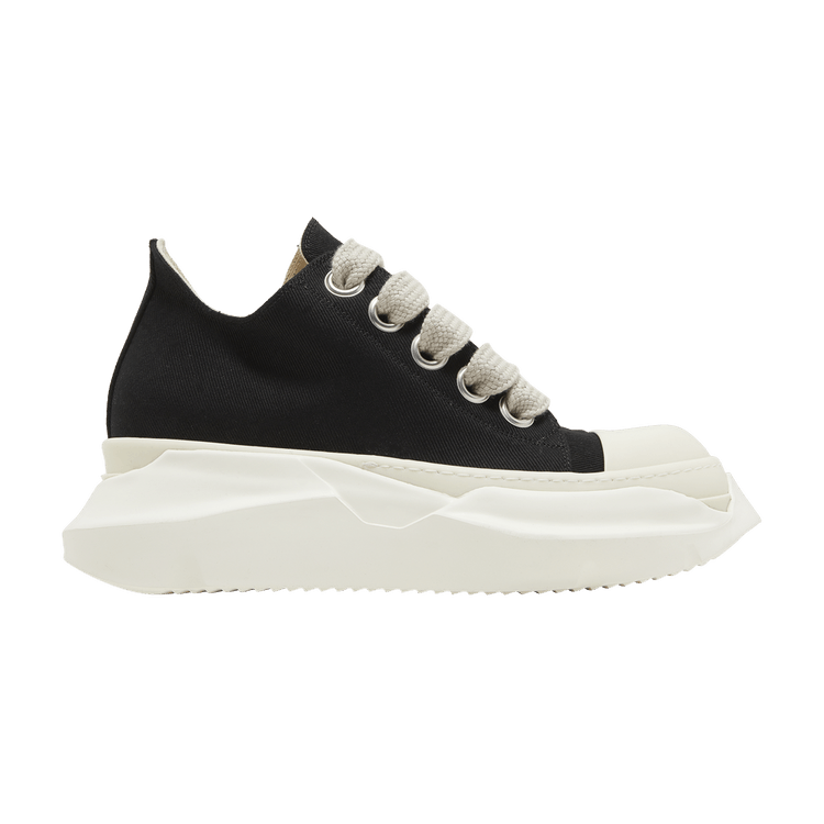 Rick Owens DRKSHDW Fogachine Cotton Denim Megalace Abstract Low 'Black Milk'