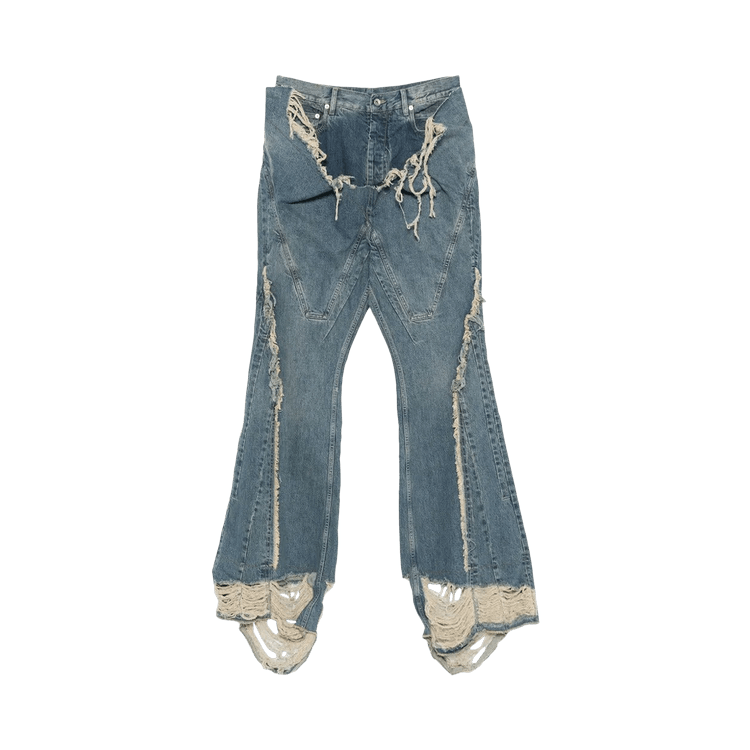 Rick Owens DRKSHDW Pantaloni In Denim Slive Bootcut Pant 'Washed Indigo'