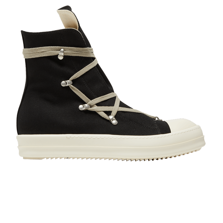 Rick Owens DRKSHDW Strobe Cotton Denim Hexa High 'Black Milk'
