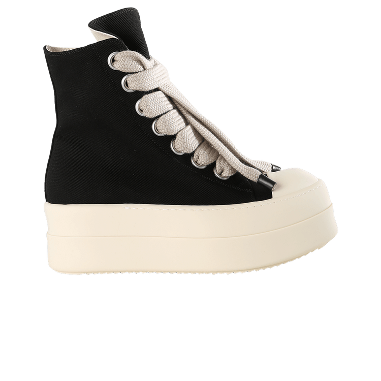 Rick Owens DRKSHDW Mega Bumper Jumbolace Sneaker 'Black MIlk'