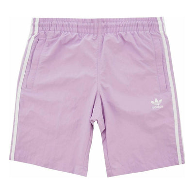Men's adidas originals Stripe Brand Logo Straight Shorts Pink