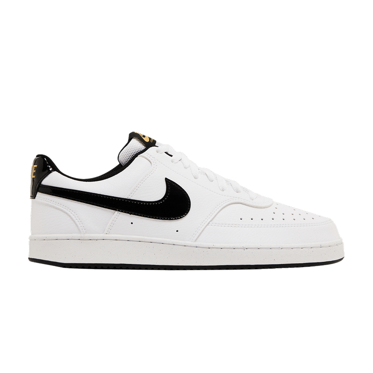 Nike Court Vision Low 'White Black Metallic Gold'