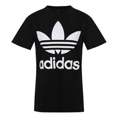 (GS) adidas Trefoil Tee 'Black'