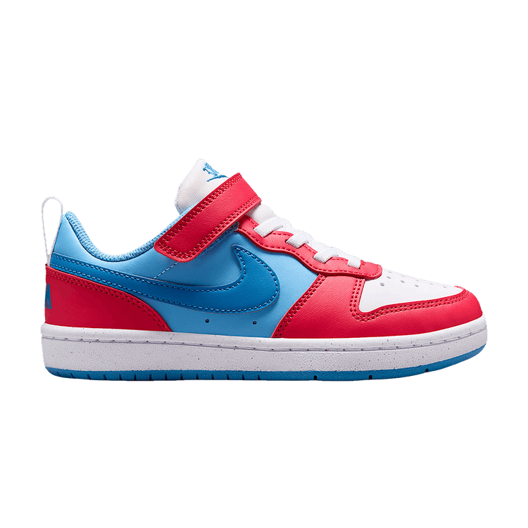 Nike Court Borough Low Recraft PS 'Fusion Red Football Blue White Energy'