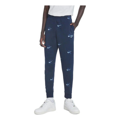 Nike NSW All-Over Print Club Fleece Joggers 'Blue'
