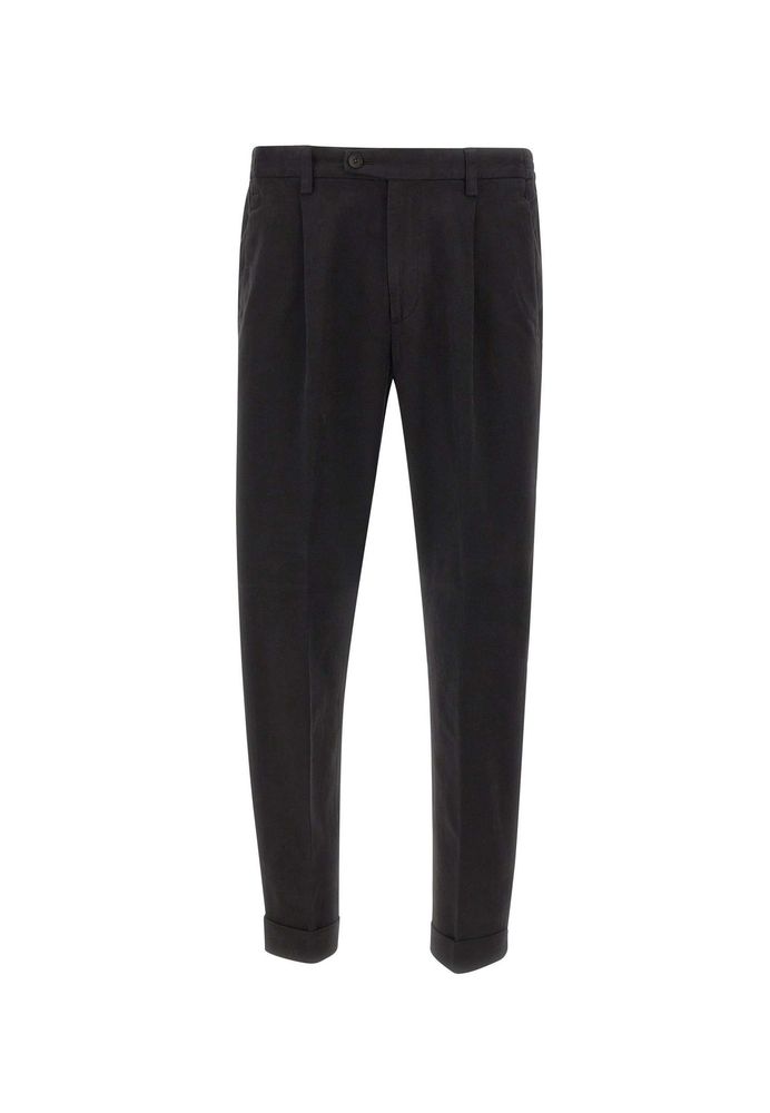 Devore Pleated Cuffed Pants