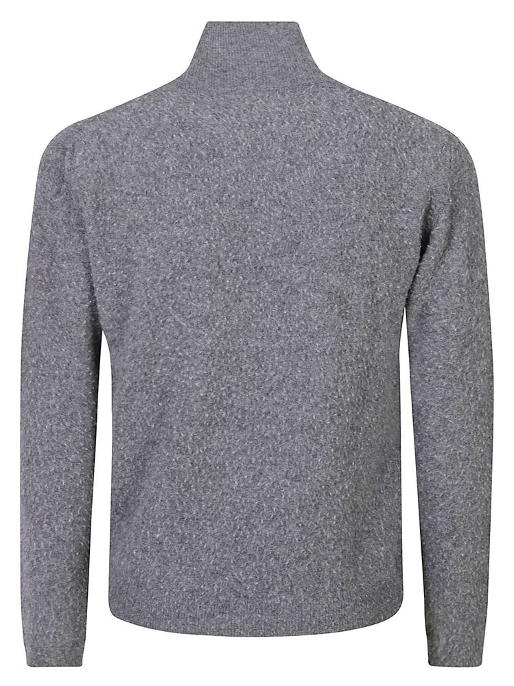 Diana Studio Textured Mock Neck Sweater