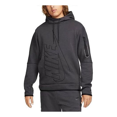 Nike Tech Fleece Pullover Graphic Hoodie 'Black'