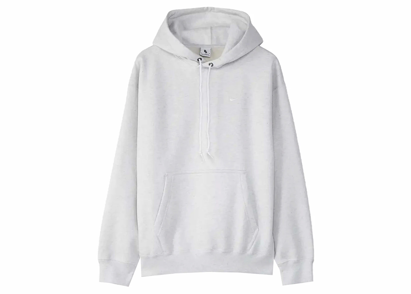 Nike Solo Swoosh Fleece Hoodie Birch Heather