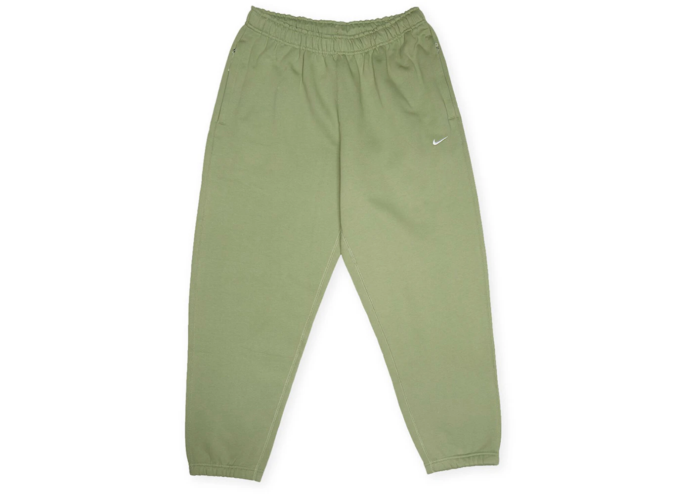 Nike NRG Solo Swoosh Fleece Pants Oil Green/White