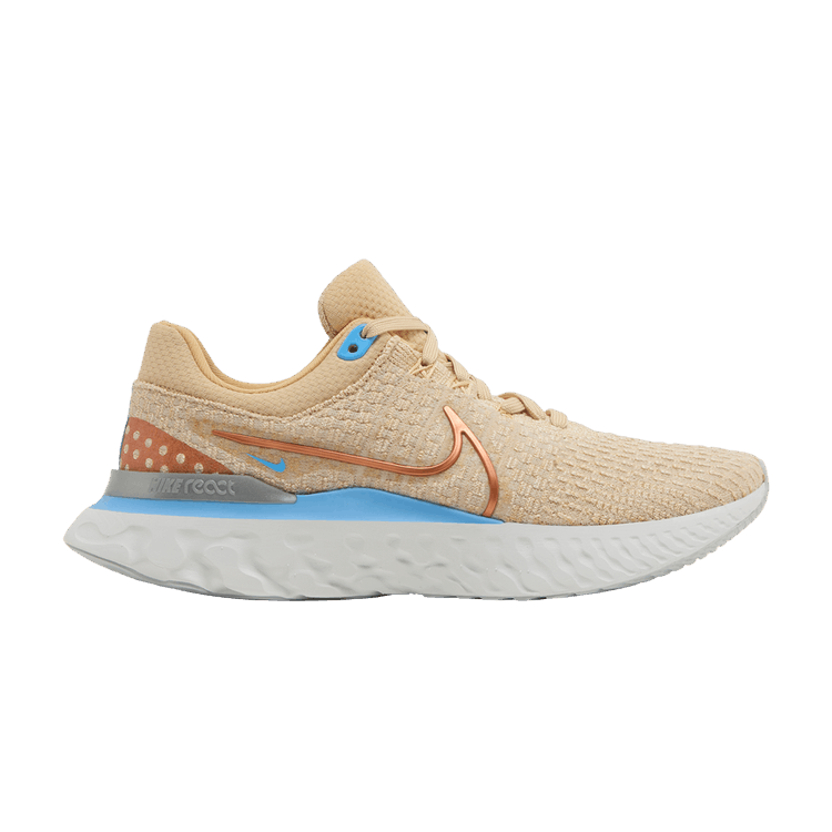Nike Wmns React Infinity Run Flyknit 3 'Sesame Metallic Copper'