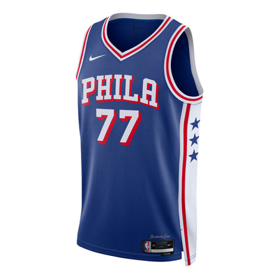 Nike Dri-FIT NBA VJ Edgecombe Philadelphia 76ers Icon Edition Swingman Jersey 'Blue Red White'
