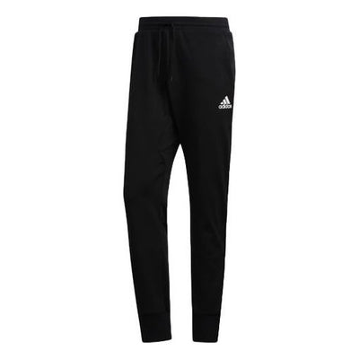 adidas Sports Casual Fleece Basketball Trousers Men's Black