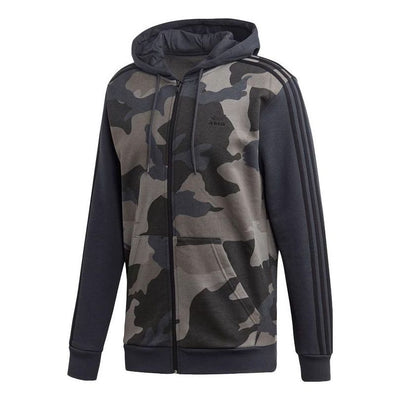 adidas Originals 'Camo' Full Zip Hoodie 'Carbon'
