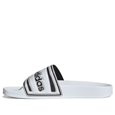 adidas originals Adilette Slides 'White Black'