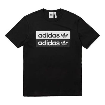adidas originals Vocal Logo Printing Short Sleeve Black