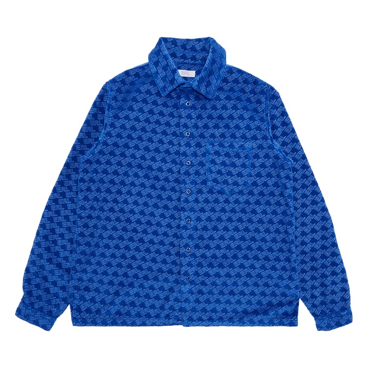 ERL Corduroy Embossed Shirt 'Blue'