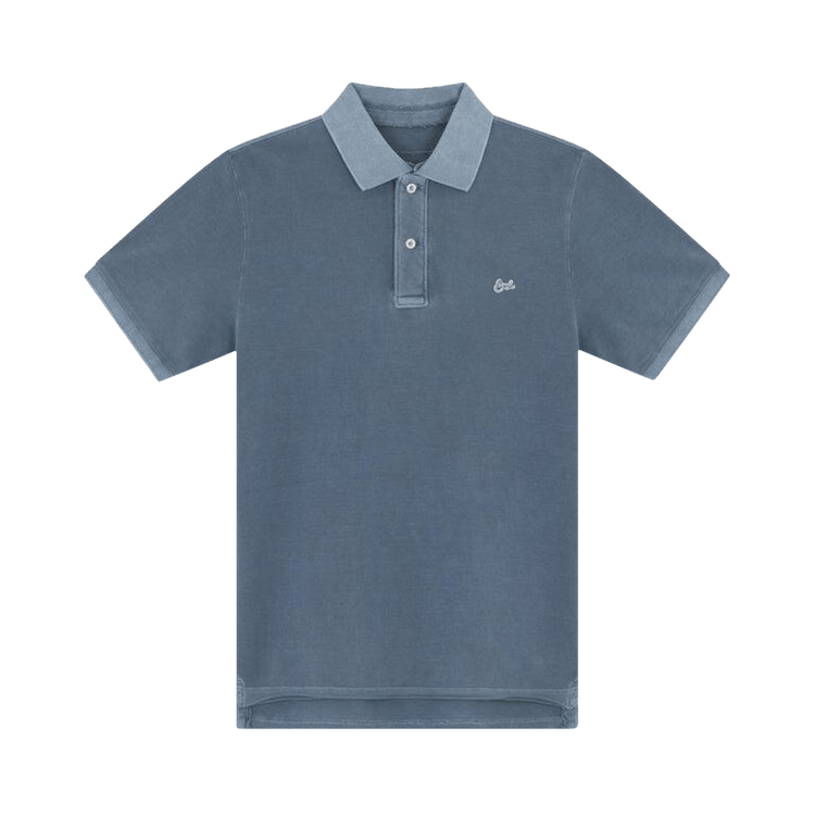 ERL Script Polo T-Shirt 'Navy'