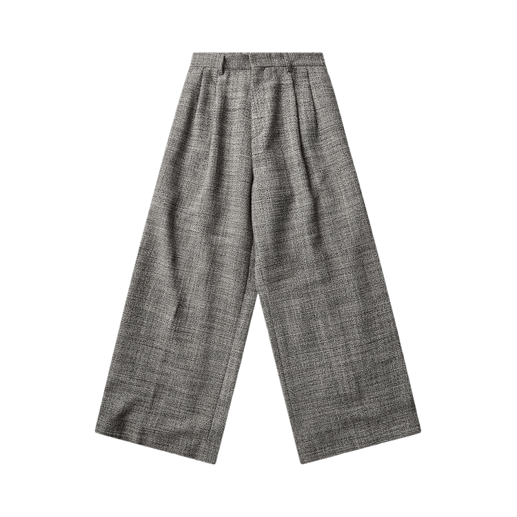 ERL Tweed Pants Woven 'Black/White'