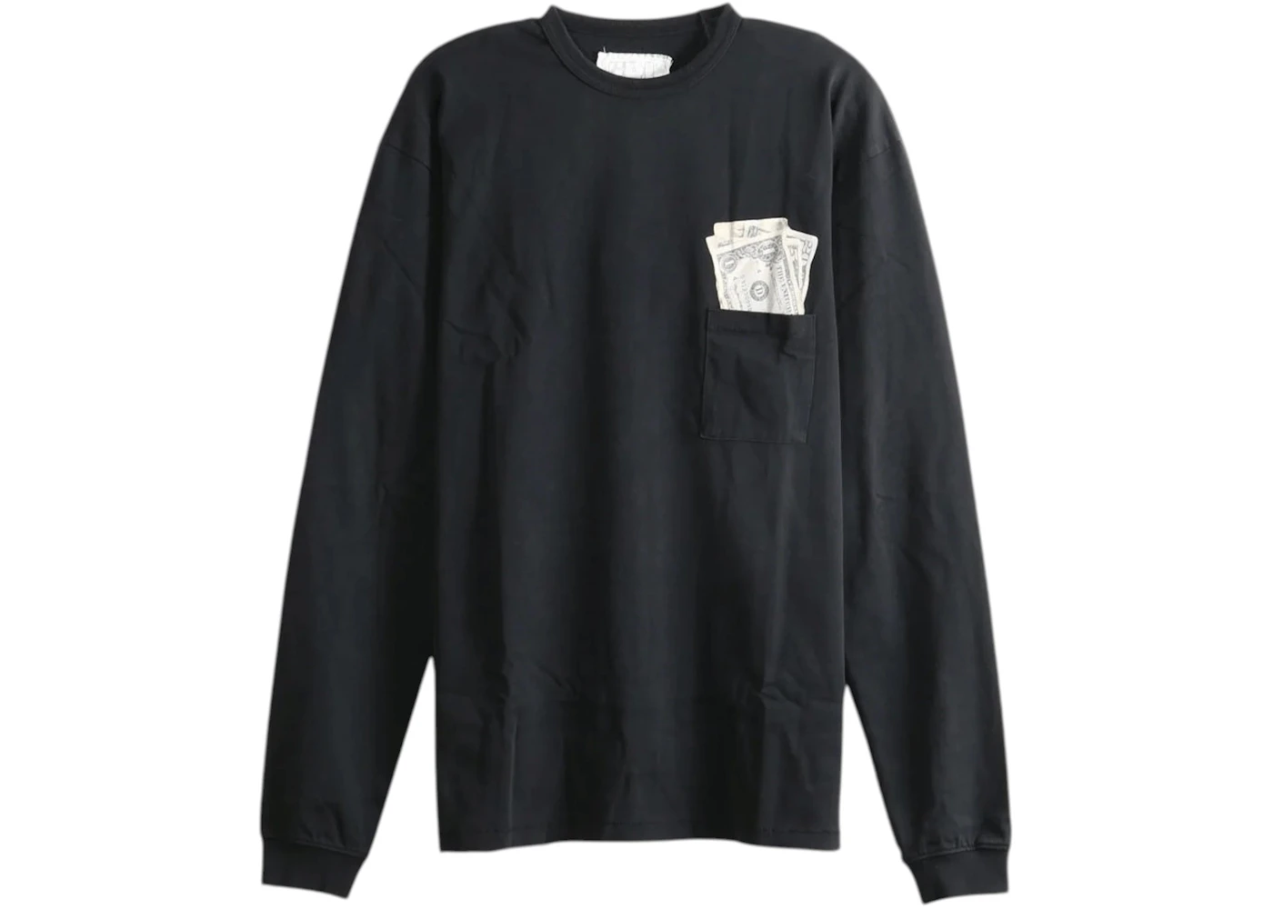 ERL Money Long Sleeve Tee Black