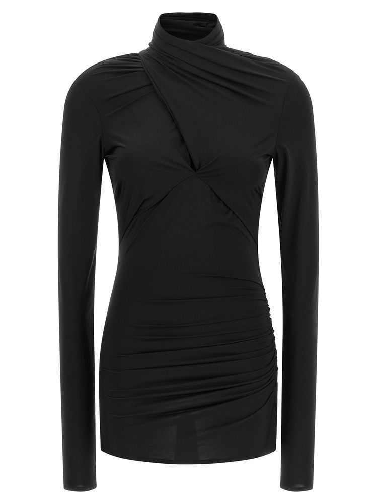 Entire Studios Gres Draped High-Neck Top