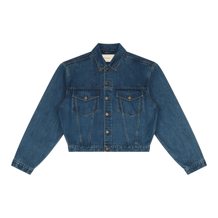 Entire Studios Shrunken Denim Jacket 'River Wash'