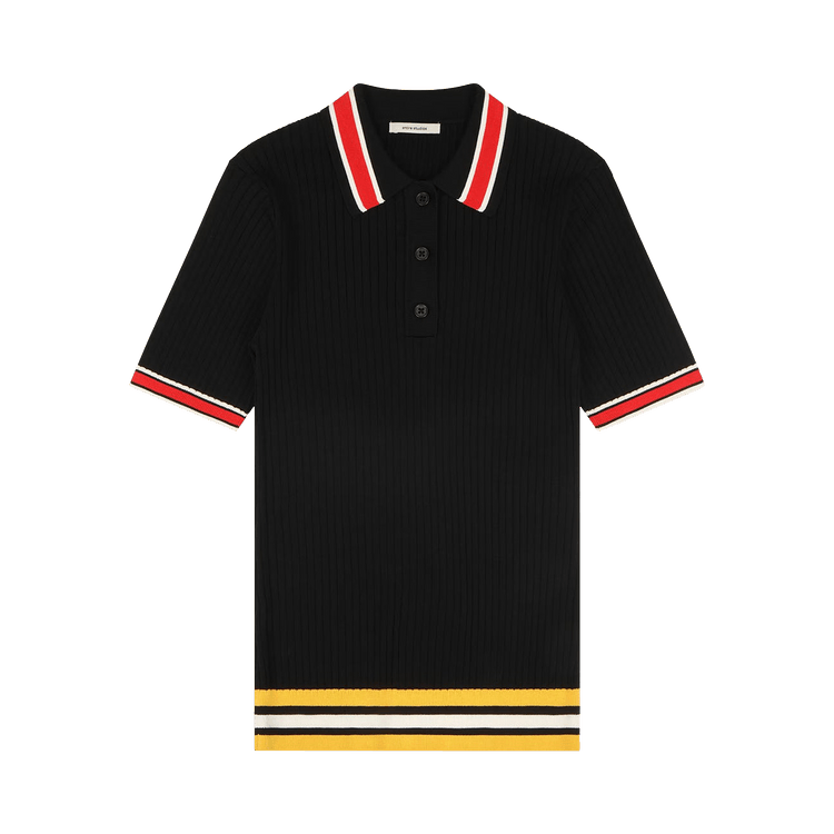 Entire Studios Ribbed Polo Shirt 'Inferno'
