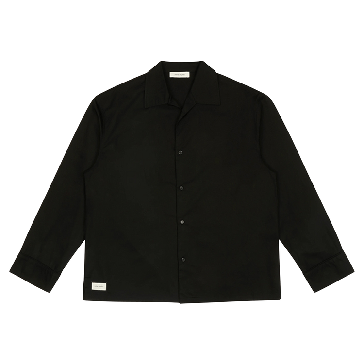 Entire Studios Long-Sleeve Pajama Shirt 'Black'