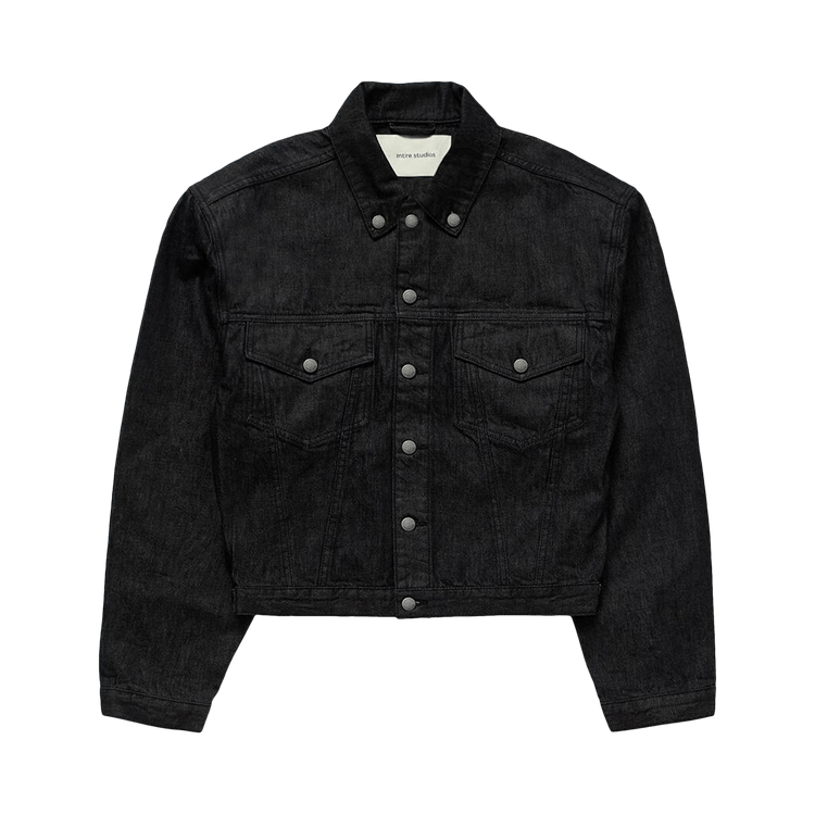Entire Studios Shrunken Denim Jacket 'Raw Black'