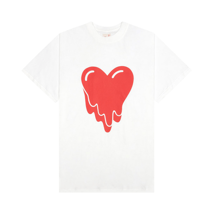 Emotionally Unavailable Heart Logo Tee 'White'